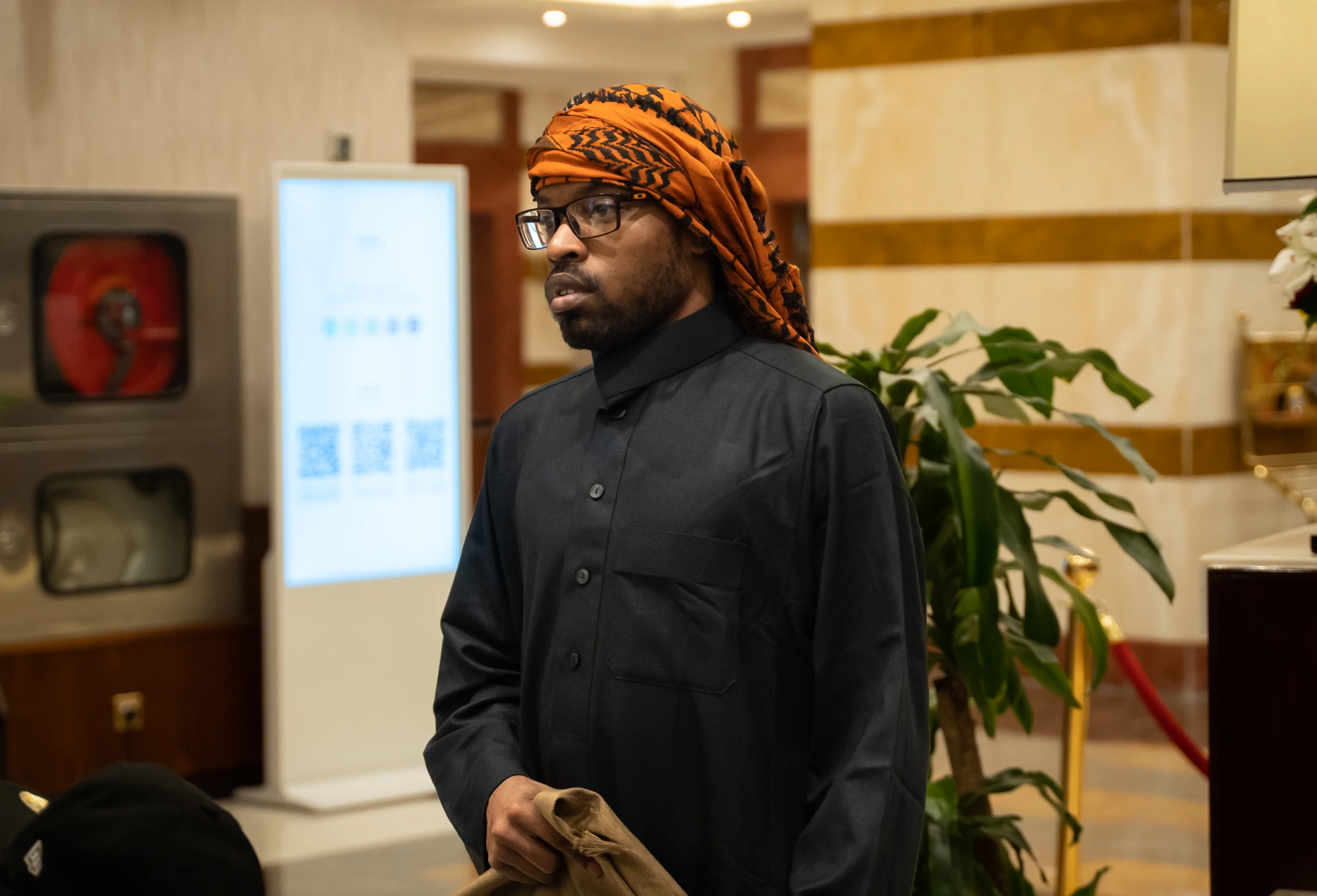 Cyrus at the hotel in Madinah